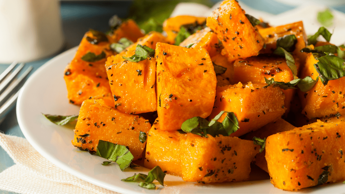 ‘Tis the season for roasting and one of our favorite roasted dishes is butternut squash.