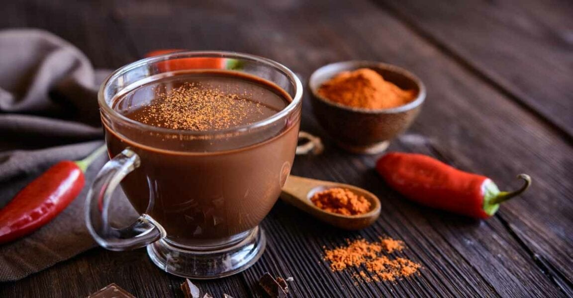 A touch of chili powder gives this cocoa some heat!