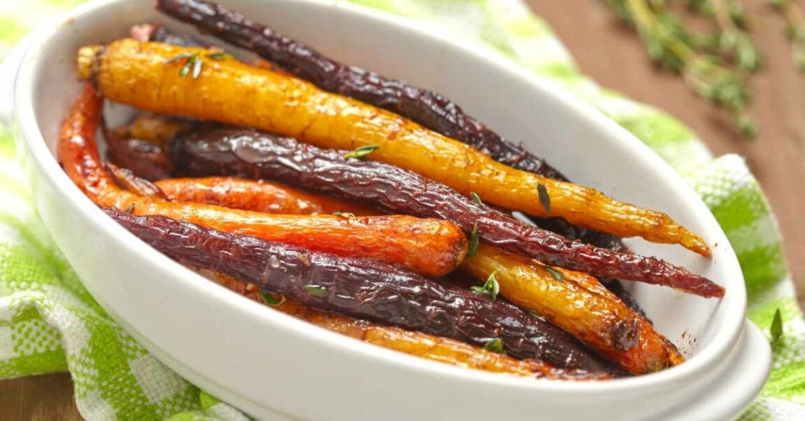 These colorful carrots are a guaranteed crowd pleaser!